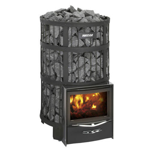 Calentador de sauna de leña - Harvia Legend 300 - Fire Ice Systemtec Georg Zelger e.K. - 20 kW...50 kW / de suelo / de acero