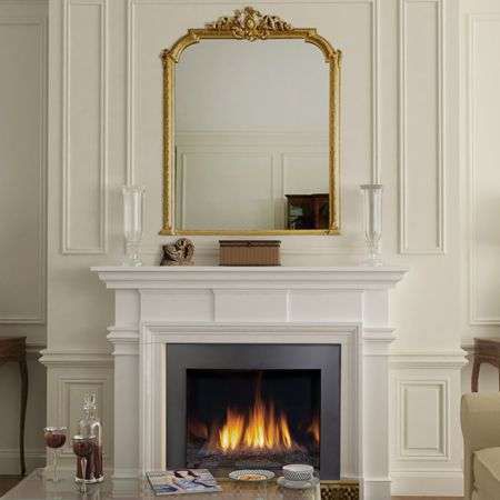 Marco para chimenea clásico - CHELTENHAM  - Tartaruga Design Inc - de piedra / blanco