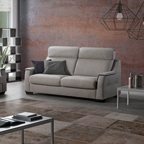 Sofá contemporáneo - Zoe - Vitarelax - de tejido / de cuero / con reposabrazos