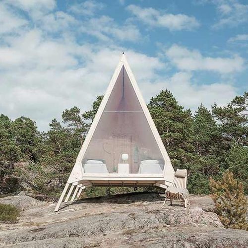 Casa prefabricada - A-FRAME CLOUDS - NingBo DeepBlue Smarthouse Co.,LTD. - moderna / de 1 planta / de madera