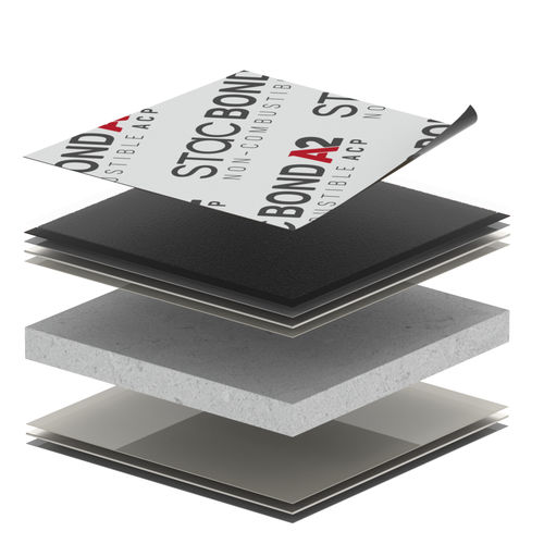 Panel sándwich incombustible - STACBOND® A2 - STACBOND - para revestimiento / 2 caras de aluminio / alma de lana mineral