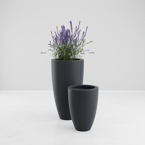 Maceta de jardín de poliéster - BORA - ARTEPOT - de fibra de vidrio / de resina / cónica