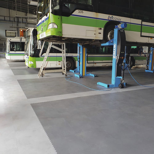 Pavimento de PVC - MODULE FACTORY HEAVY X9 - Module 2 - de interior / industrial / en losas