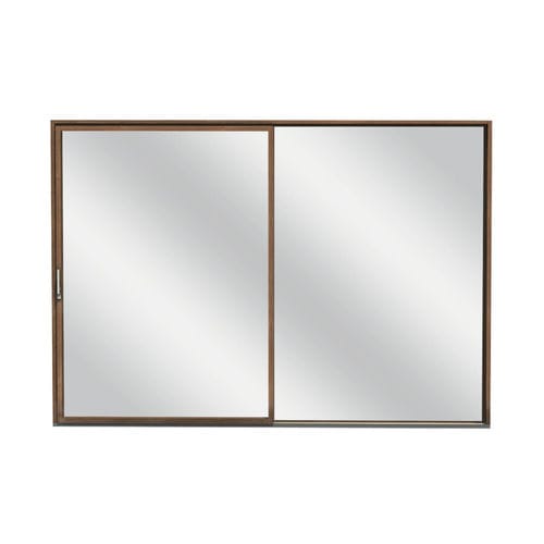 cortina de cristal madera-aluminio - Caiframe