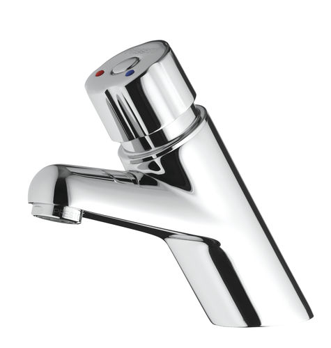Grifo monomando para lavabo - PRESTO 4000 S® : 28610 - PRESTO - de repisa / con temporizador / de latón cromado