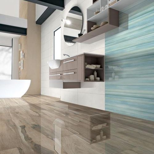 Baldosa de baño - LUX WOOD - Dado Ceramica - para cocina / de suelo