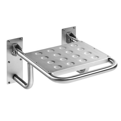 Asiento de ducha abatible - ACCESS - ROCA - de pared / de acero inoxidable / para el sector profesional