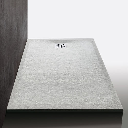 Plato de ducha rectangular - D3071 - SAMO - montado en la superficie / de piedra / antideslizante