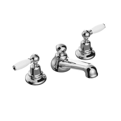 Grifo bimando para lavabo - 3224P - RUBINETTERIE STELLA - de repisa / de metal cromado / de baño