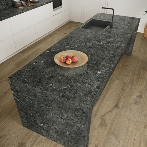 Encimera de piedra reconstituida - COVERLAM TOP ARTIC - GRESPANIA CERAMICA - para el sector profesional / para cocina / gris