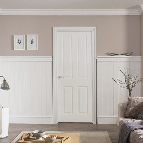 Puerta de interior - OAKFIELD : 4 PANEL - JELD-WEN - de MDF / abatible / ciega