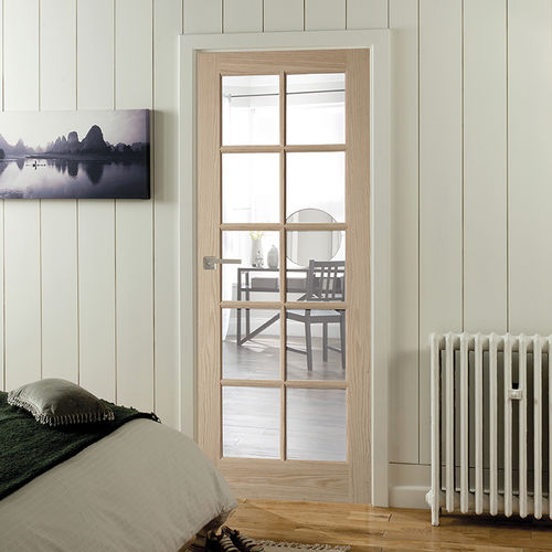 Puerta de interior - OREGON : LIGHT CLEAR - JELD-WEN - de roble blanco