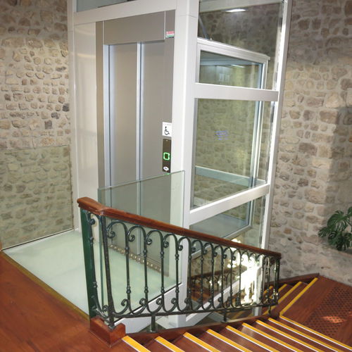 Ascensor hidráulico - EASY MOVE - VIMEC Srl - doméstico / sin sala de máquinas / panorámico