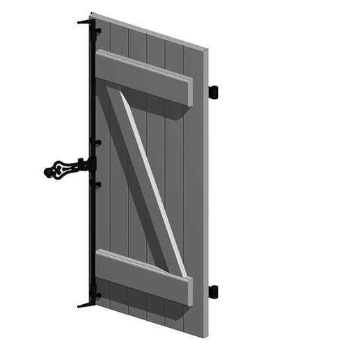 Contraventana abatible - NOTEAL - TECHNAL - fija / de aluminio / aspecto madera