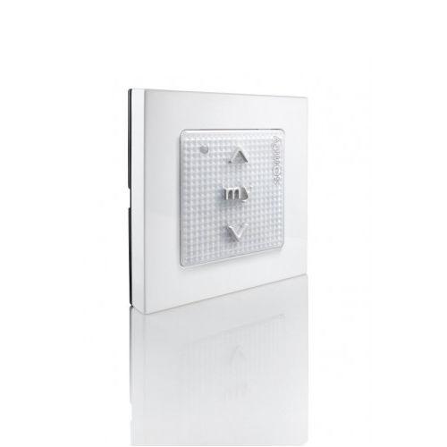 Interruptor para sistema domótico - SMOOVE 1 RTS II WALL SWITCH + FRAM - SOMFY - táctil / superficial / contemporáneo
