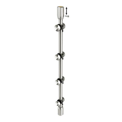 Sistema de fijación acero inoxidable - 03 32 36 31 Series - SADEV - para puerta / para interior / para vidrio