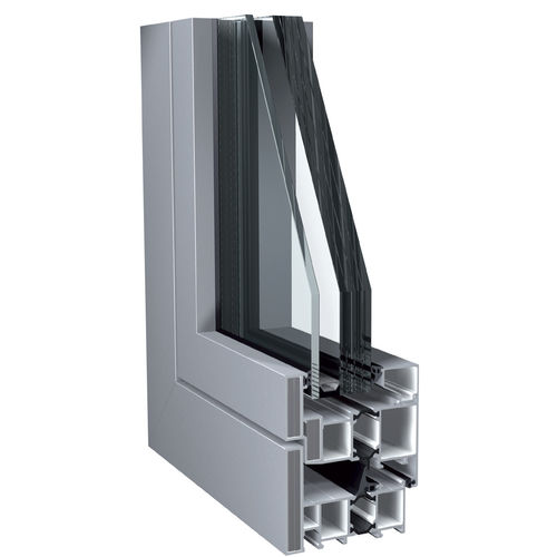 Ventana de aluminio - A92 BR - Sapa Building Systems - abatible / con vidrio doble / de 2 batientes