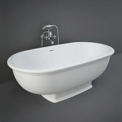 Bañera independiente - RAK Ceramics - de fibra acrílica / blanca