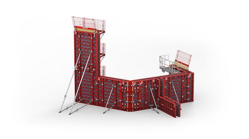 Encofrado marco - MAXIMO - PERI S.A.S. - modular / de metal / para muro