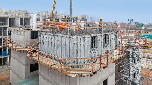 Encofrado modular - UNO - PERI S.A.S. - de acero / para pared