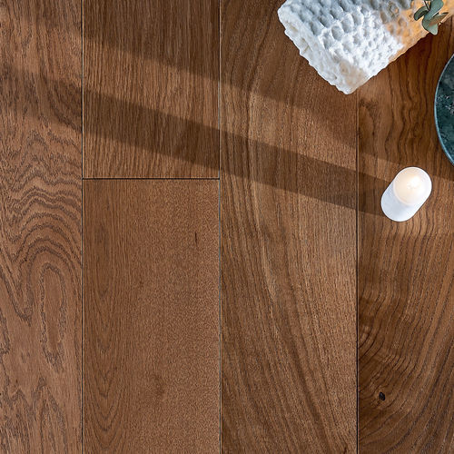 Parquet multicapa - INTENSO CUIR DIVA - PANAGET - de roble / cubierta de barco / cepillado