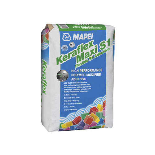 Mortero cola de sellado - KERAFLEX MAXI S1 - MAPEI - para baldosas / resina sintética / de cemento