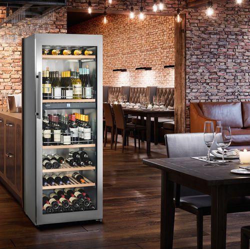 Vinoteca multitemperatura - WTES 5972 VINIDOR - LIEBHERR - profesional / instalación libre / de acero inoxidable