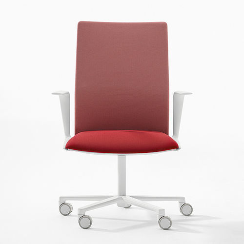 Silla de oficina contemporánea - KINESIT - Arper - de interior / de tejido / de cuero