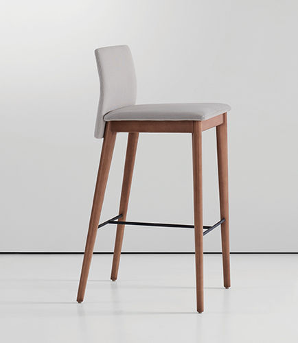 Silla de bar contemporánea - KL - BERNHARD design - de interior / de tejido / de cuero