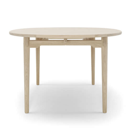 Mesa contemporánea - CH338 - Carl Hansen & Son - de madera / redonda / de Hans J. Wegner