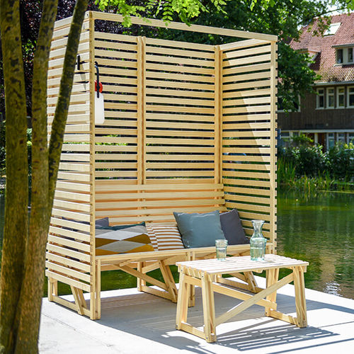 Banco para jardín contemporáneo - THE PATIO - dutchtub - de madera