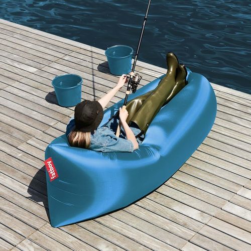 Sillón pera contemporáneo - LAMZAC 3.0 - Fatboy the original - de poliéster / hinchable / azul