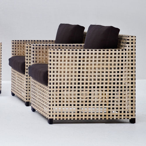 Sillón contemporáneo - Wk - GERVASONI - de tejido / de haya / con cojín amovible