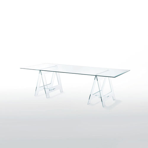 Escritorio contemporáneo - DON CAVALLETTO - GLAS ITALIA - de vidrio / de Jean-Marie Massaud