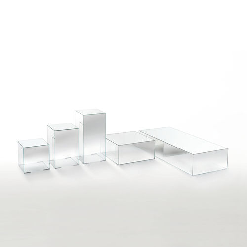 Mesa de centro contemporánea - ILLUSION - GLAS ITALIA - de vidrio / rectangular / para uso residencial