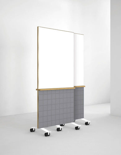 Pizarra blanca - Divy - 3Form - magnética / de pie / de abedul