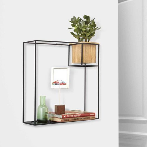 Estantería mural - CUBIST - Umbra - contemporánea / de haya / de metal