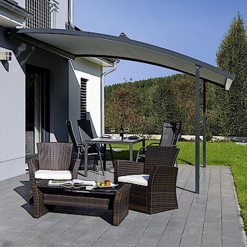 Marquesina de entrada - CONSERVATORY - Designer shade solutions - para terraza / de metal / de lona