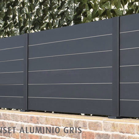 Valla de láminas - Sunset aLU - Modular Signs S.L. - residencial / aluminio / recta