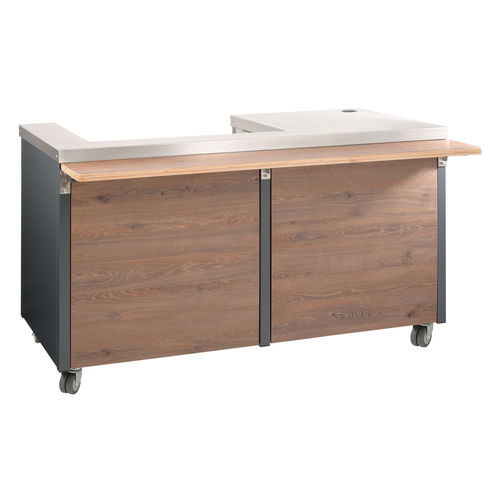 Mostrador para tiendas modular - 65003/KS/L - SCHOLL APPARATEBAU GMBH - de acero / de madera / móvil