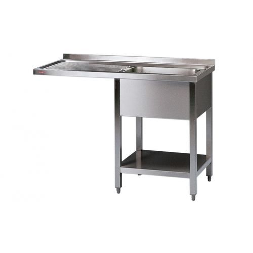 Fregadero de 1 cubeta - SCB 12x6-4 - SCHOLL APPARATEBAU GMBH - sin escurreplatos / acero inoxidable / independiente
