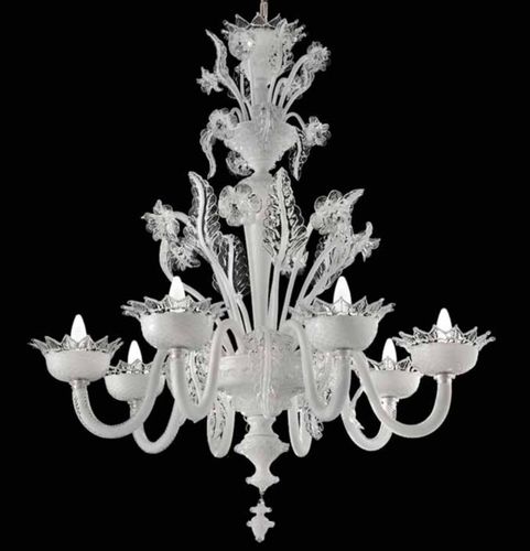 Lámpara araña clásica - SCHUMANN - Wave Murano Glass srl - de cristal de Murano / de vidrio soplado / 3 bombillas