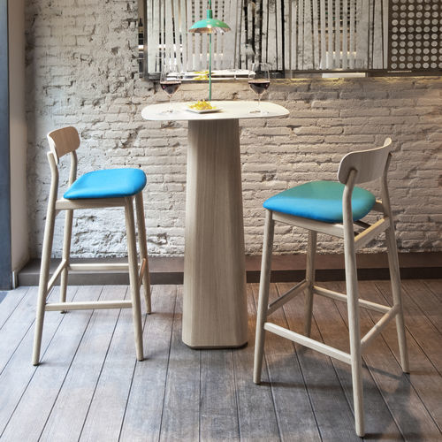Silla de bar contemporánea - Basic - Lagranja Collection - de interior / de haya / de roble