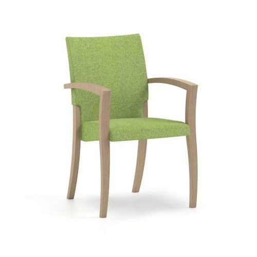 Silla contemporánea - THEOREMA - Piaval srl - de interior / de tejido / con base de haya