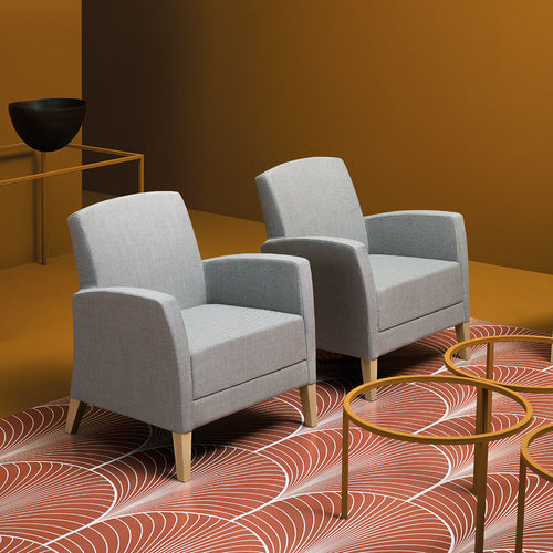 Sillón contemporáneo - FANDANGO - Piaval srl - de tejido / de haya / ecoetiqueta FSC