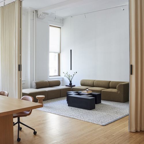 Tabique plegable - Centred central opening - Dooor srl - corredero / de tela / profesional