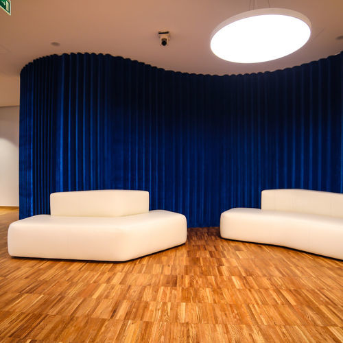 Tabique curvado - Dooor srl - plegable / corredero / de tela