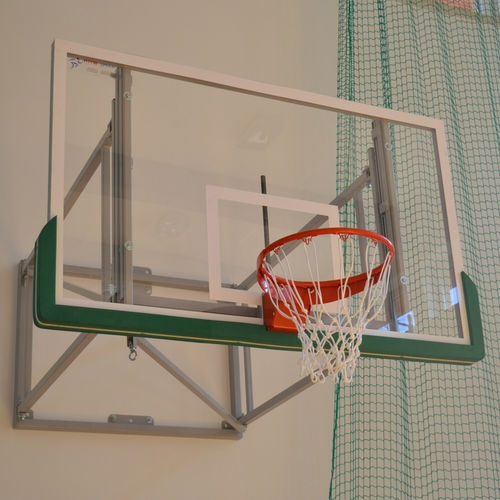 Tablero de baloncesto de fibra acrílica - 4-25 - MTB Group Sp.J. - rectangular / blanco y verde / de interior