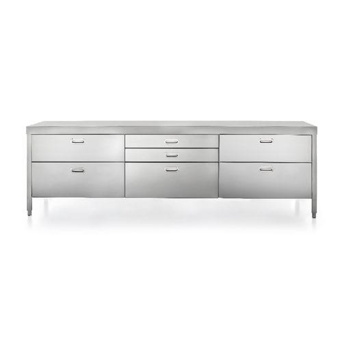 Unidad de cocina independiente - 280C-CONTENIMENTO-1 - ALPES-INOX - colocación libre / con cajón
