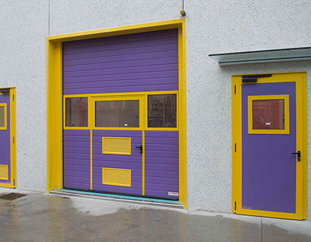 Puerta industrial seccional - Moreschi Chiusure Industriali S.r.l. - de chapa de acero / de acero galvanizado / de espuma de poliuretano